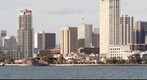 San Diego skyline as seen from Bay Park on Coronado Island