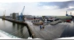 Dublin Docks on a Rainy Morning