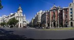 Gran Via de Madrid en su confluencia con la calle de Alcala