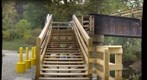 Montour Trail the stairs at Muck's Lunch