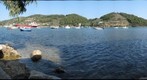 View from the Milos Taverna, Skiathos, Greece. September 2009