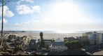 Palisades Park over Santa Monica Beach, CA