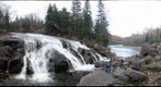 Waterfall at the confluence Rivière Richelieu and Rivière Montmorency