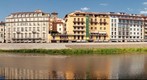 Firenze (Florence) viewed from Arno river, Italy
