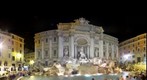 Trevi Fountain at night.