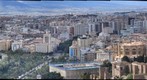 Malaga Centro con la Equitativa al Fondo, El Parque y La Alameda