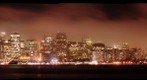 San Francisco at night from Treasure Island with Fog