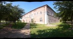 Paint-Shop Richard Protects the Berlin Wall on Rice University - a 360-Degree Panorama