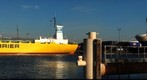 Two boats in the Amsterdam harbour