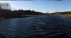 Sherman's Bridge on a windy day, looking North