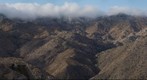 Storm over mountains above Upper Hellhole Canyon, Anza-Borrego State Park, CA.