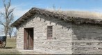 Cavalry Wagons and Blacksmith's Shop, Fort Kearney, Nebraska