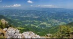 Panoramic view from Uršlja gora (Plešivec) Slovenia - Slovenj Gradec, Ravne na Koroškem, Prevalje... and Austria bedhind...