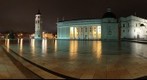 vilnius cathedral night