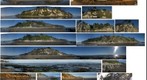 091102 Arroyo Burro Hendry beach bluffs Pacific Ocean Santa Barbara collage of pans PScs4 SD790