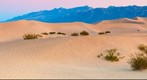 Mesquite sand dunes, Death Valley National Park, Sunrise Panorama
