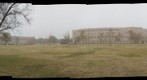 Alice Pratt Brown Hall, McNair Hall and Baker Institute in the Fog 12/29/09 - 360-Degree Panorama 1/3