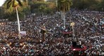 Telangana Garjana Meeting in Osmania University Andhra Pradesh India 