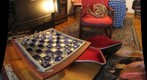 Glass Chess Set and Horn