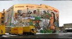 Mural on the Mercurie Motel in Berlin