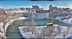 Rochester NY's High Falls on a Cold January Day