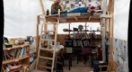 Library Shanty, Art Shanty Project, Medicine Lake, Minnesota