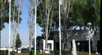 Flags and Fountain