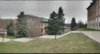 A walkway on a hill at LaRoche College, Pittsburgh, PA