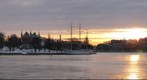 Soft sun in a frozen Stockholm