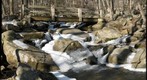 Bridge over Trout Brook, Hacklebarney State Park, New Jersey, USA 