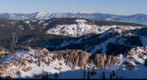 Sierra Nevada Moutains and Lake Tahoe as seen from Squaw Valley's High Camp