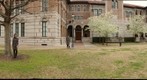 Wendy on a Windy Day in Front of Keck Hall - a 360-Degree Panorama