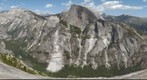 Looking across Tenaya Canyon from North Dome at the face of Yosemite's Half Dome