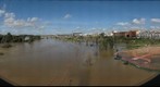 Rio Guadiana a su paso por Merida crecida