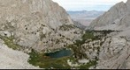 View of Main Mount Whitney trail between Mirror Lake, Bighorn Park, and Lone Pine Lake
