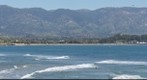 100314 UCSB Storke Tower Goleta Beach pier Santa Barbara mountains oil platforms Anacapa Island