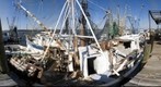 Stripping a Shrimp boat of Equipment, Brunswick, GA