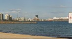 Port Melbourne from Sandridge Beach, Sept 24, 2002