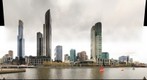 Southbank and Crown Casino from North Side of Yarra River in Melbourne, Mar 23, 2010