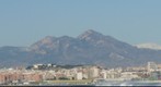 Panorámica  de Alicante nevado en el invierno 2009