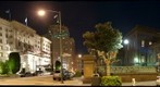Nob Hill Fairmont Hotel and Grace Cathedral at Night