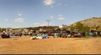 Hastings Beach by the Fishermen's boats/huts