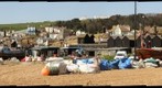 Hastings Beach & Fishermen's boats & Net Drying Huts -  Comparison test