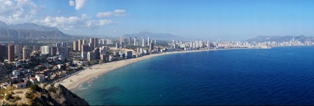Benidorm desde el mirador de la Cala de Finestrat