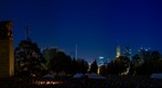 The Cenotaph and Eternal Flame at the Melbourne Shrine of Remembrance during the ANZAC Day Dawn Service, Apr 25, 2010 (6:01 to 6:12am)
