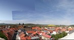 Centre of city Trencin from Marianske namestie