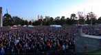ANZAC Day Dawn Service Crowd at the Melbourne Shrine of Remembrance [Full Size], Apr 25, 2010 (6:26 to 6:30am)