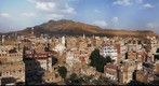 Evening view of the city of Sana'a - Yemen