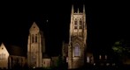 Bryn Athyn Cathedral at night