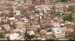 Look at the roof of houses in the city of Taiz - Yemen